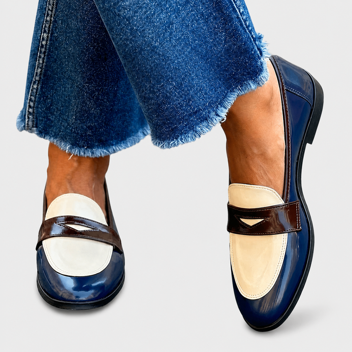 Claudia Contrast Loafers