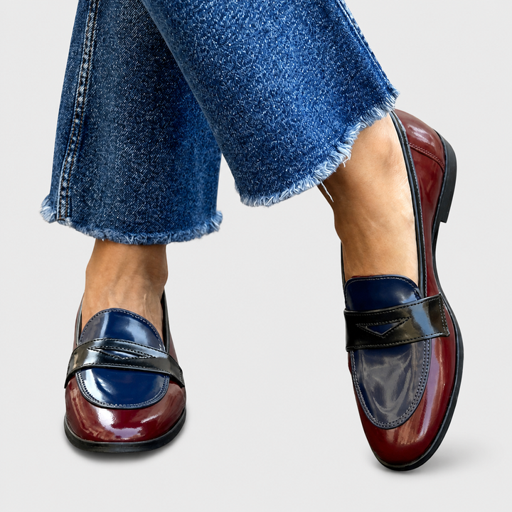 Claudia Contrast Loafers
