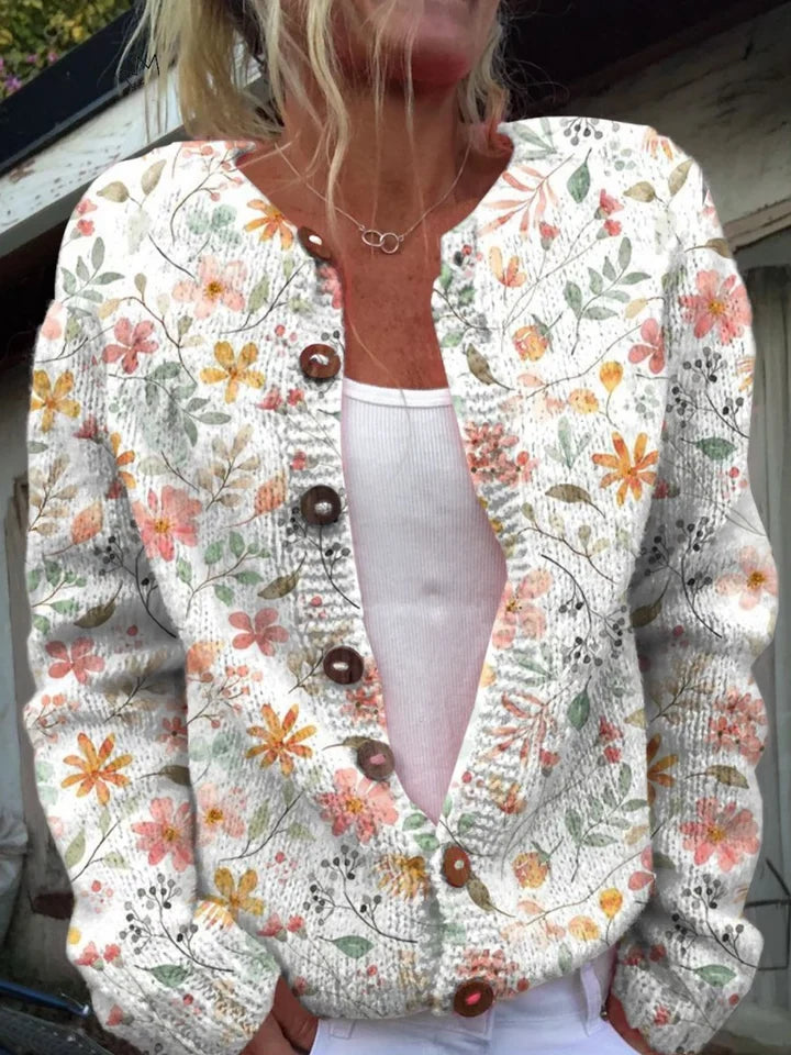 Amelia Fish Pattern Cardigan