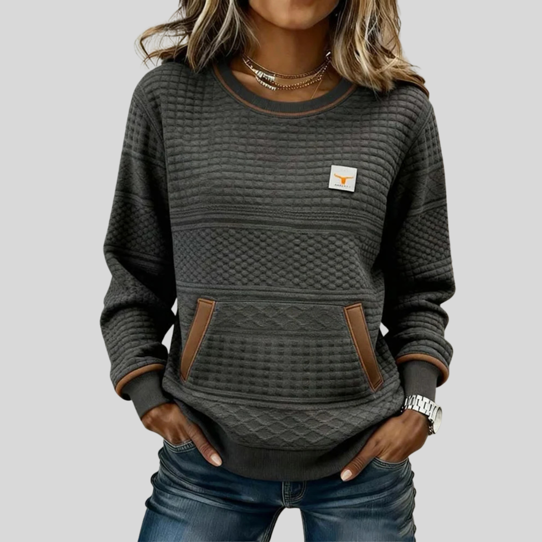 Daphne Textured Sweatshirt