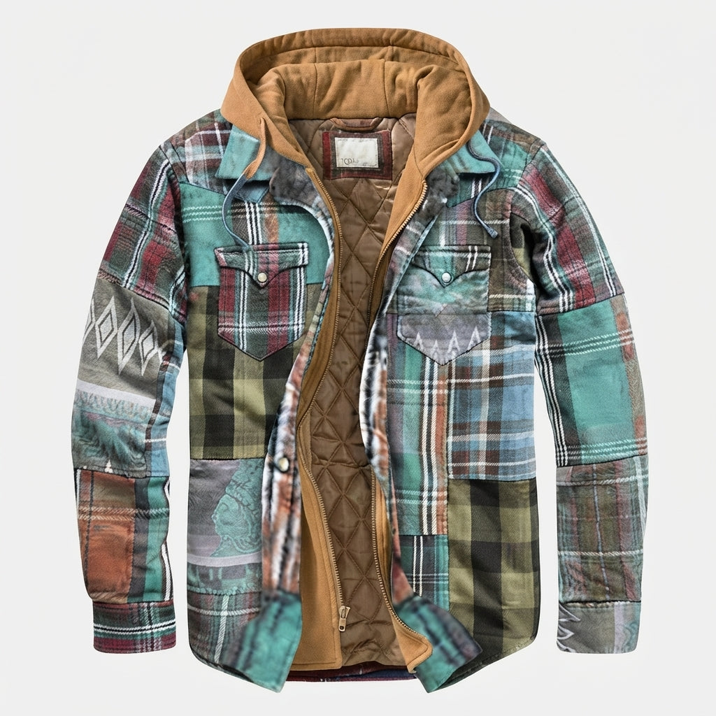 Albert Hooded Patchwork Jacket