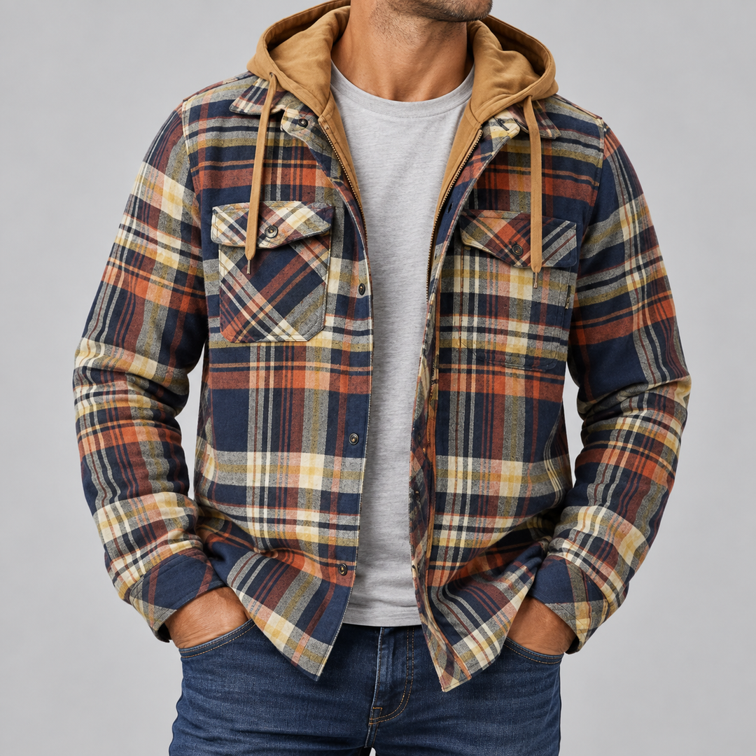 Albert Hooded Patchwork Jacket