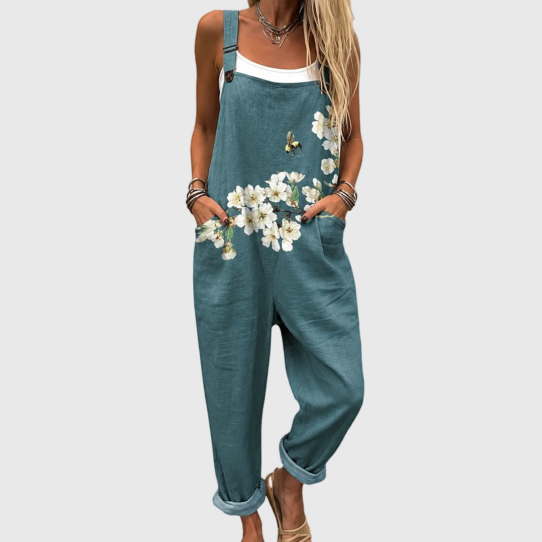Claudia Floral Relaxed Jumpsuit