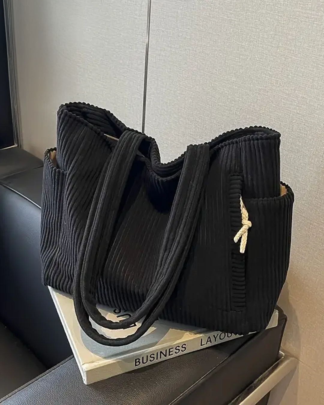 Kimmy Ribbed Tote Bag