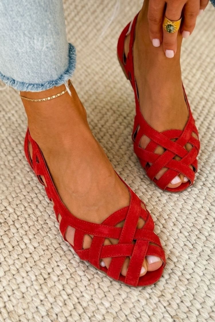 Hailey Comfort Woven Flats