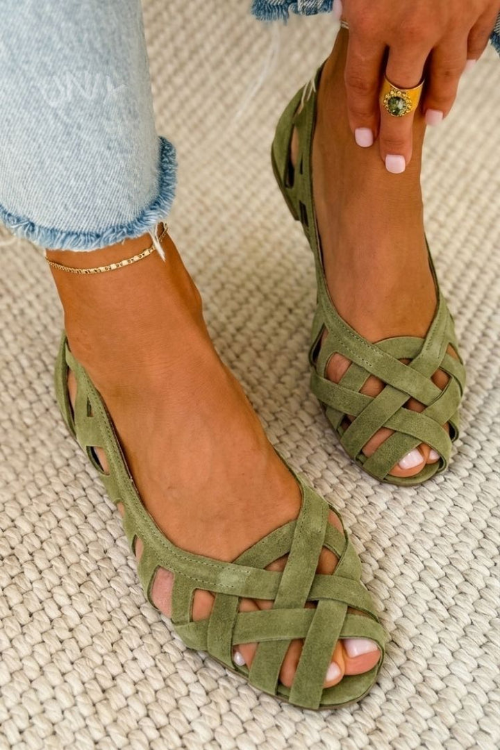 Hailey Comfort Woven Flats