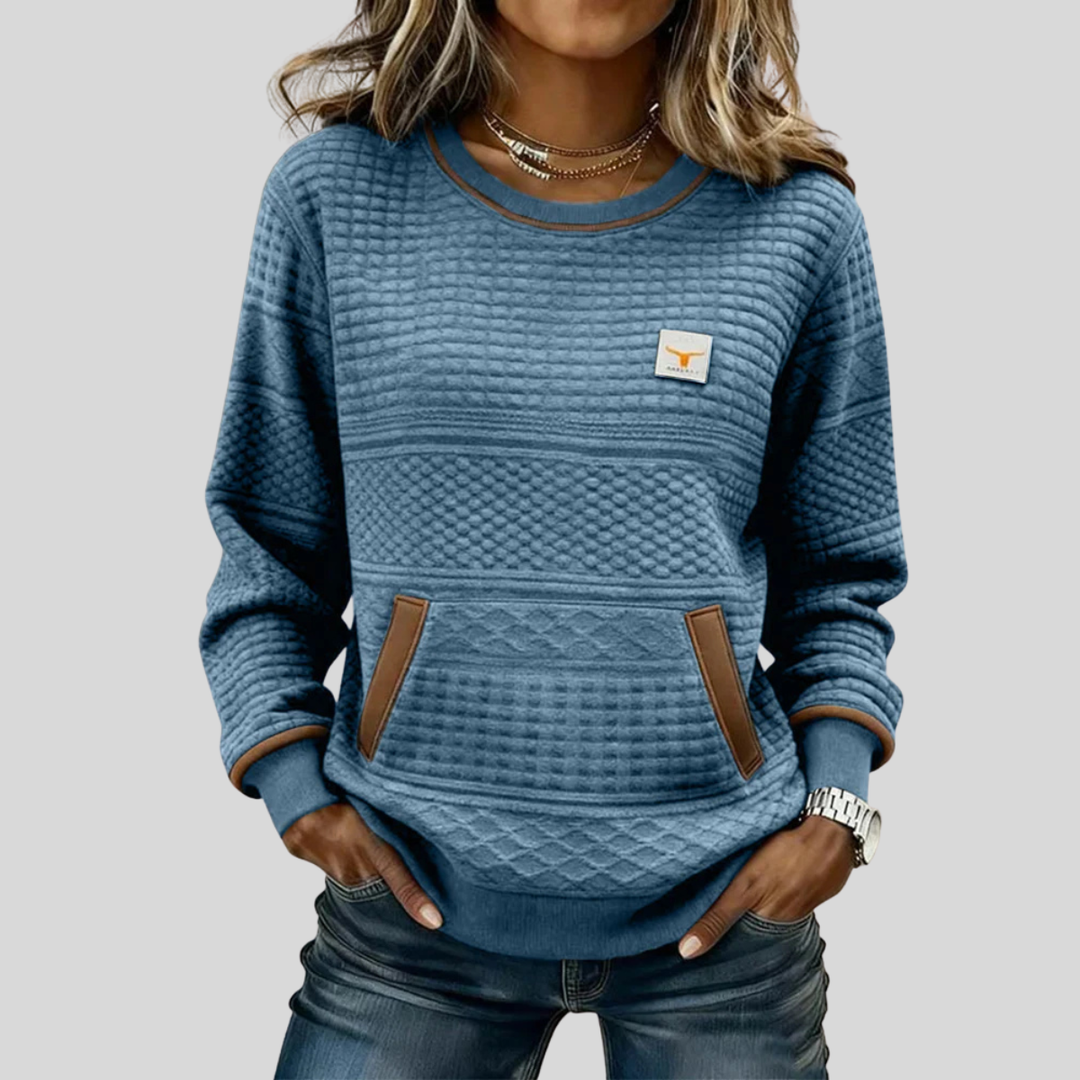 Daphne Textured Sweatshirt