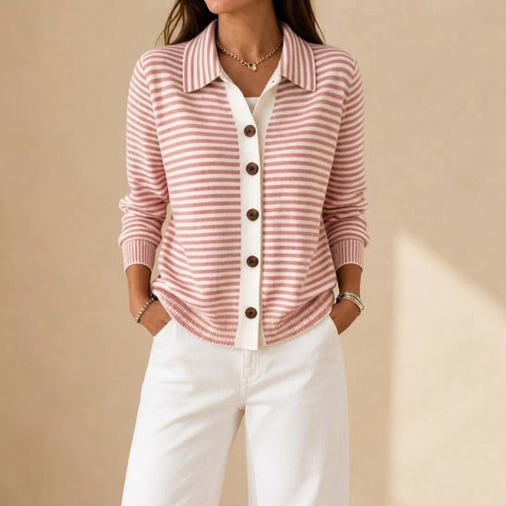 Anna Striped Cardigan