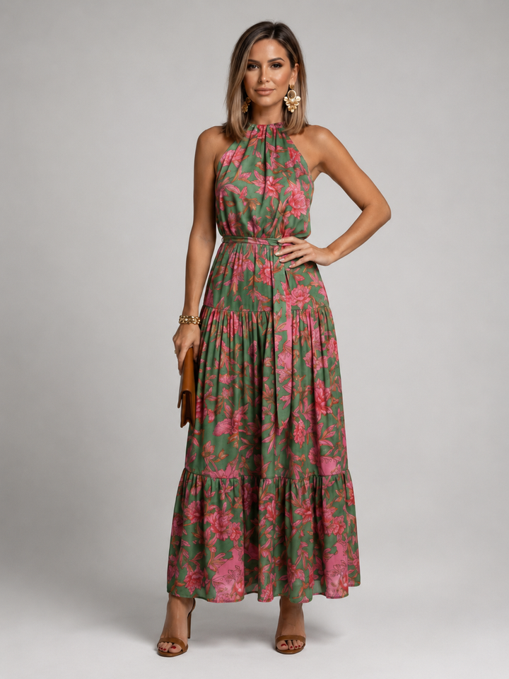 Isabella Printed Maxi Dress