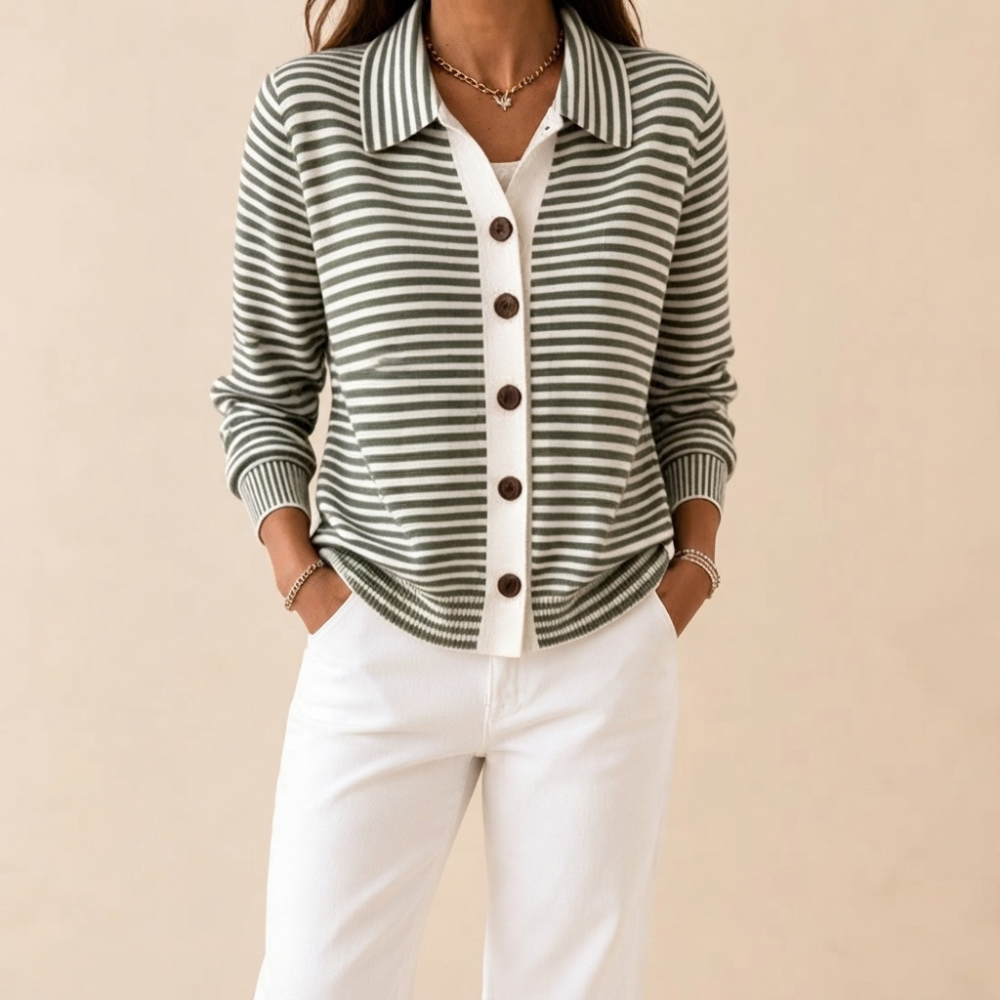 Anna Striped Cardigan