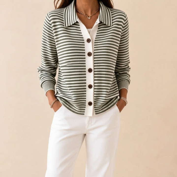 Anna Striped Cardigan