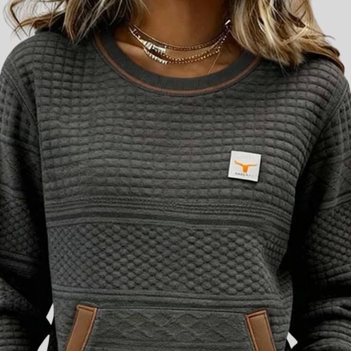 Daphne Textured Sweatshirt
