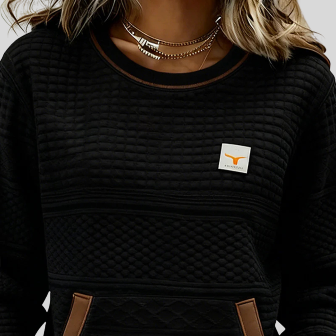Daphne Textured Sweatshirt