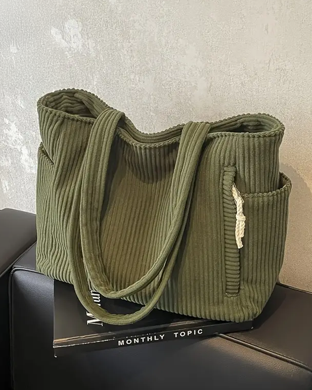 Kimmy Ribbed Tote Bag