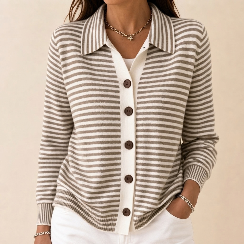 Anna Striped Cardigan