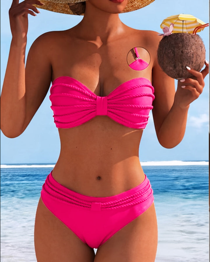 Nora Textured Bikini Set