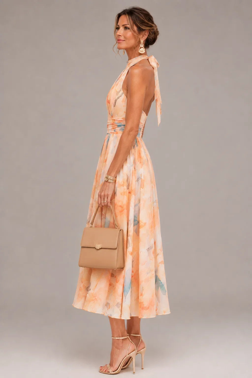 Amelia Floral Midi Dress