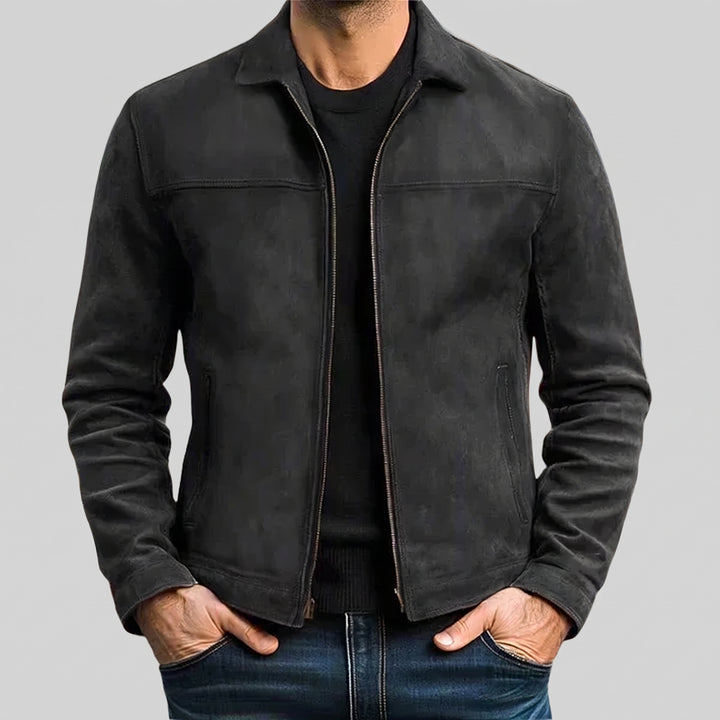 Andre Suede Trucker Jacket
