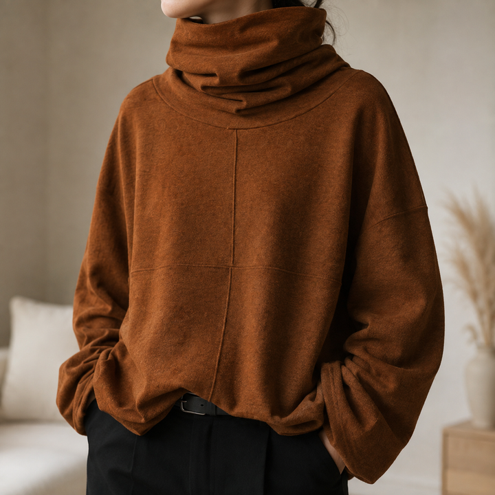 Colette Cowl-Neck Pullover