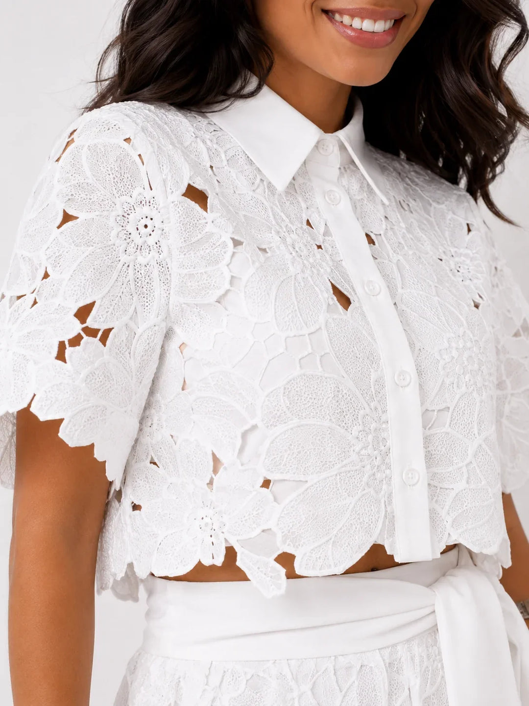 Madeline Lace Two-Piece Set