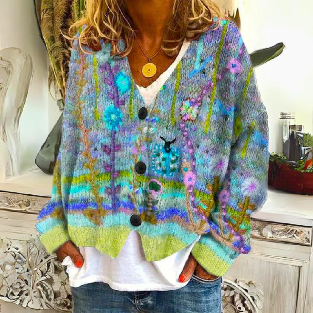 Sylvia Floral Cardigan