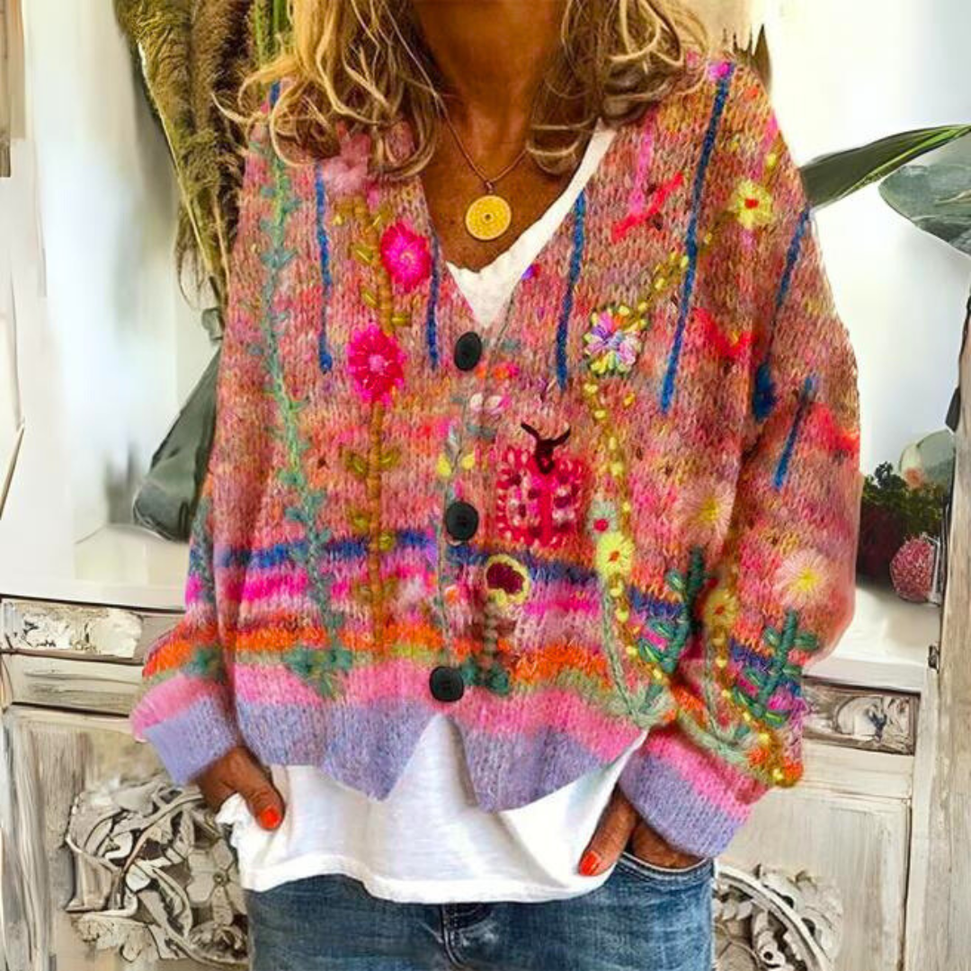 Sylvia Floral Cardigan