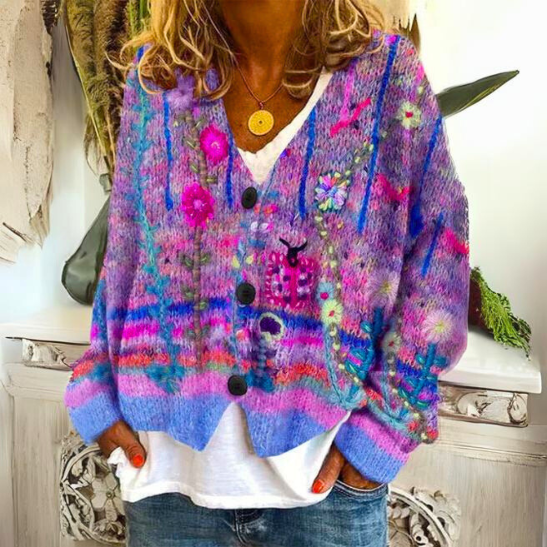 Sylvia Floral Cardigan