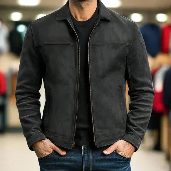 Andre Suede Trucker Jacket
