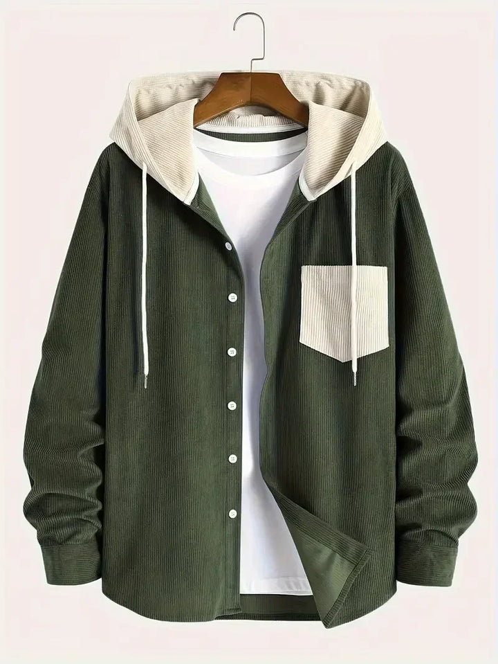 Xander Hooded Shirt Jacket