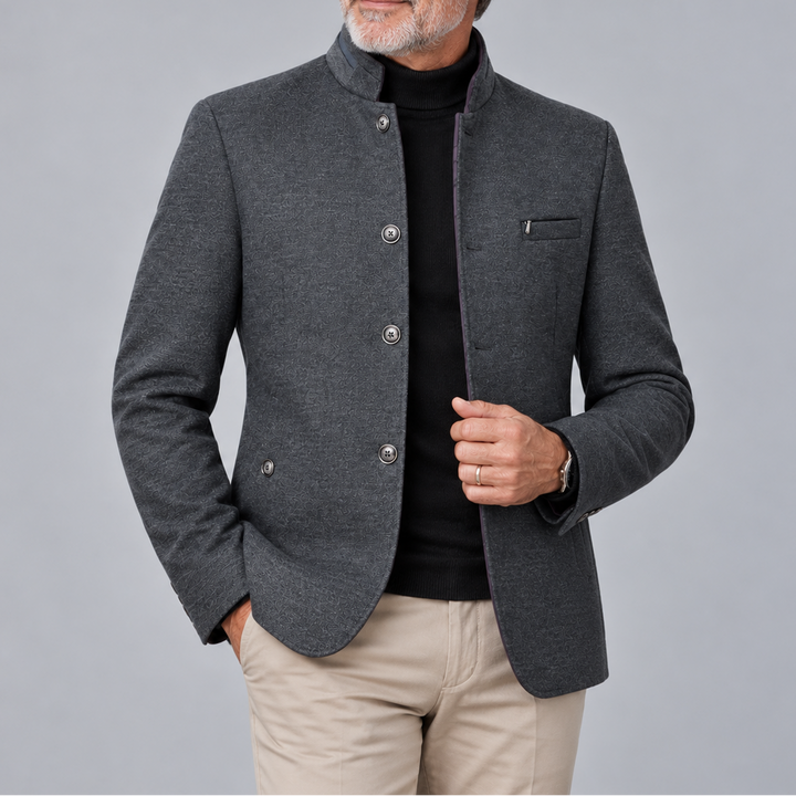 Trevor Mandarin Collar Blazer