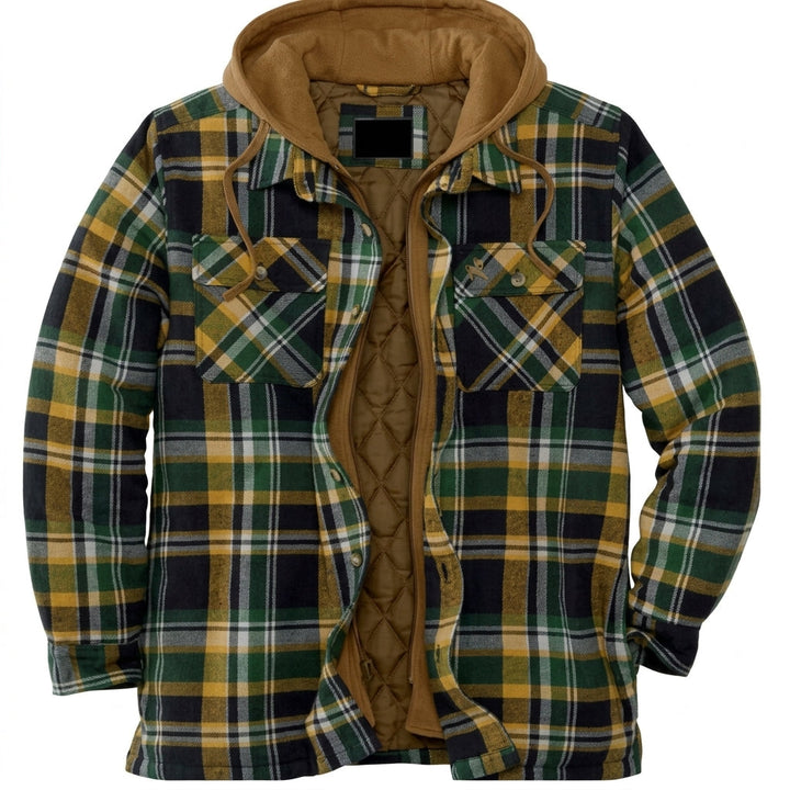 Spencer Plaid Hooded Jacket