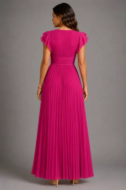 Vivienne Pleated Maxi Dress