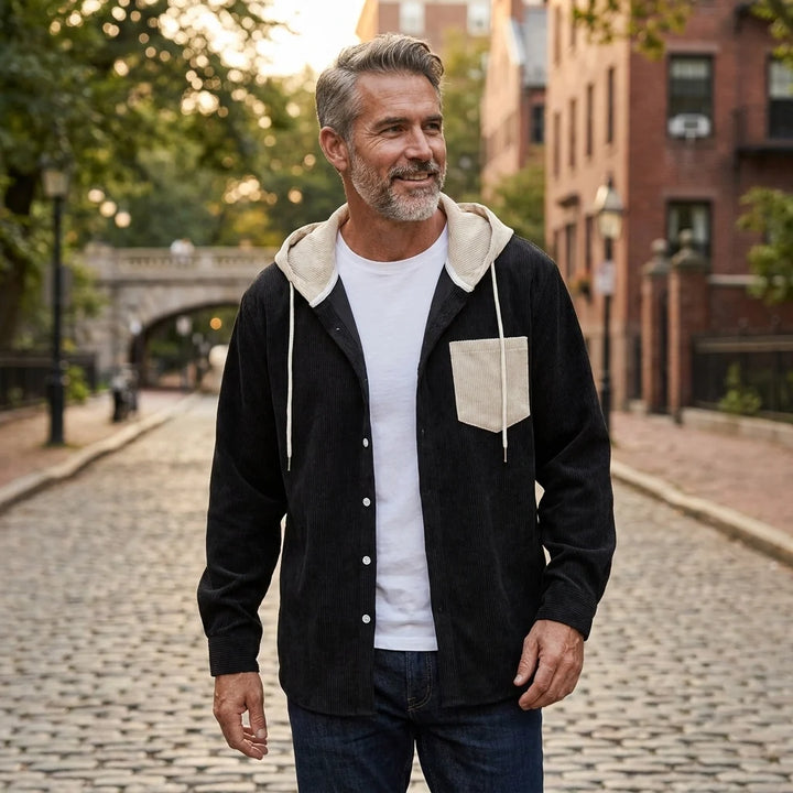 Xander Hooded Shirt Jacket