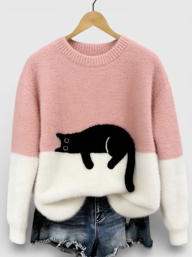 Sienna Cat Graphic Sweater