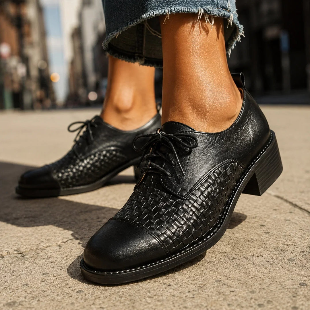 Vera Woven Oxford Shoes
