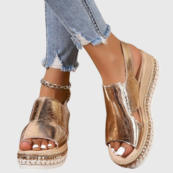 Evangeline Espadrille Wedge Sandals