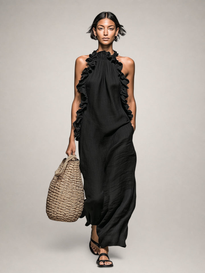 Victoria Draped Maxi Dress